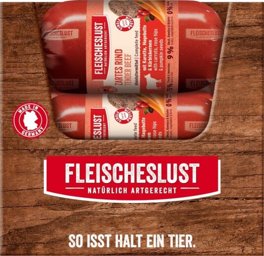 Fleischeslust Våtfôr Classic Delikat Med Nyper Gulrot Og Gresskarkjerner Okse 15 X 200 G Fleischeslust Våtfôr Classic Delikat Med Nyper Gulrot Og Gresskarkjerner Okse 15 X 200 G