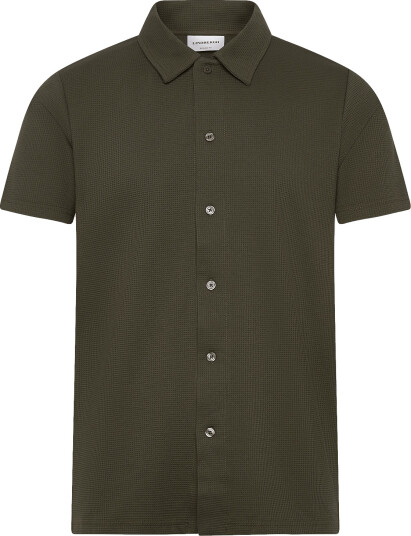 Lindbergh | Waffle Short Sleeve Shirt | L