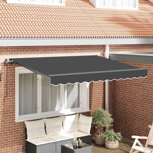  Innvendbar Markise Antrasitt 250 x 200 cm stoff