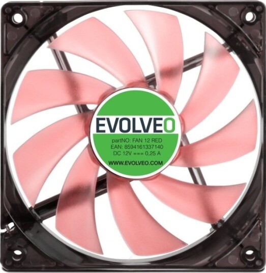 Evolveo 12L1rd Vifte 120Mm 4 Led Røde 3Pin Evolveo 12L1rd Vifte 120Mm 4 Led Røde 3Pin