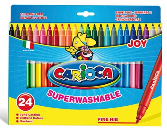 Carioca Joy filtpenn Fint Flerfarget 24 stykker Carioca Joy filtpenn Fint Flerfarget 24 stykker