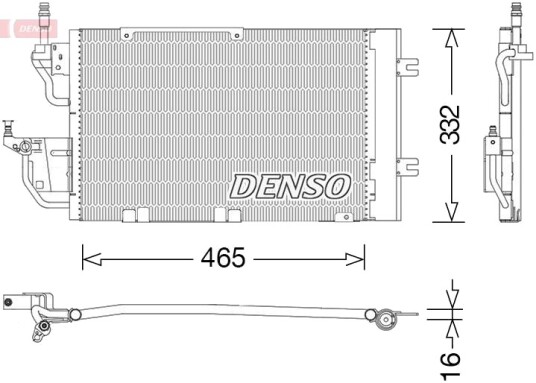 DENSO DCN20037 Kondensator, klimaanlegg DENSO DCN20037 Kondensator, klimaanlegg