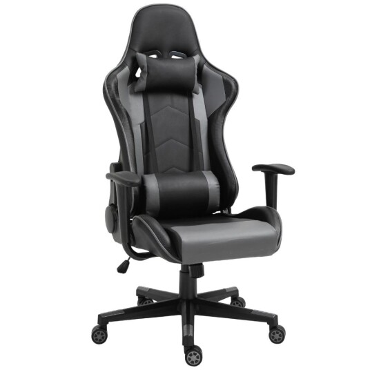 Ergonomic Office Chair Gaming Stol Snurrstol Laget Av Kunstskinn Og Skum Svart 67,5X74X126-136Cm Ergonomic Office Chair Gaming Stol Snurrstol Laget Av Kunstskinn Og Skum Svart 67,5X74X126-136Cm