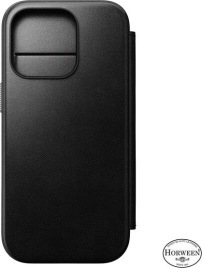 Nomad Modern Leather Folio - iPhone 16 Pro | Black | Horween