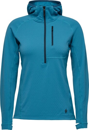Black Diamond Coefficient QZ Hoody W"s cerulean blue S Black Diamond Coefficient QZ Hoody W"s cerulean blue S