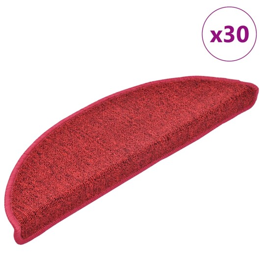  Trappematter 30 stk bordeaux rød 56x17x3 cm 8721288458575