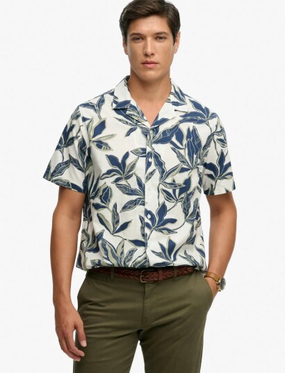Superdry Cabana Poolside S/S Shirt   Multi/patterned   L