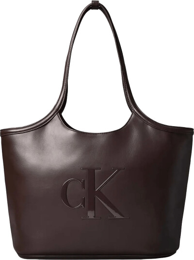 Calvin Klein Bold Ck Shopper Brown ONE SIZE