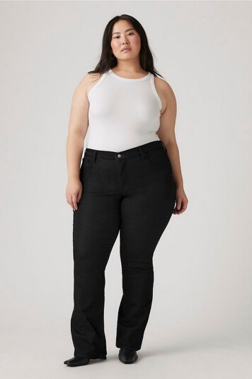 Levi's Plus Jeans 315 PL Shaping Boot Soft Black Svart