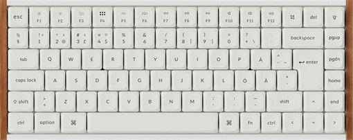 Keychron K3 Ultra SE 75% 8K Keychron Milk POM Red Gamingtastatur Uten Numpad Nordisk Hvit K3U-Q1Z-BO