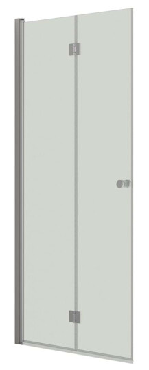 Dansani Match B Foldedør B70-100xh200cm Sateng / 90cm Klart Glass