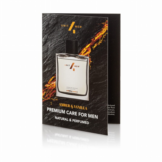 Unit4men Aftershave Rav og Vanilje Duftprøve 1ml Unit4men Aftershave Rav og Vanilje Duftprøve 1ml