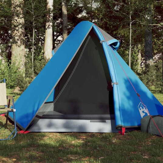 vidaXL telt for camping 2 personer blå vanntett