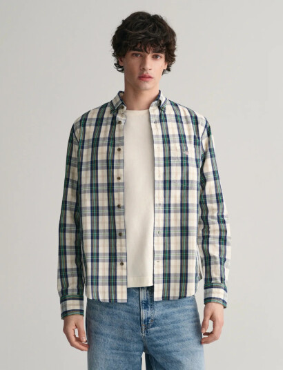 GANT Reg Ut Archive Poplin Check Shirt   Multi/patterned   L