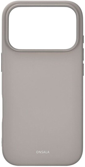 Onsala Silky Touch Silikon Deksel for iPhone 17 Pro - Concrete Onsala Silky Touch Silikon Deksel for iPhone 17 Pro - Concrete