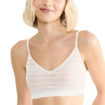 Sloggi BH FREE Evolve Lace Push Up Bra Elfenben Sloggi 02 Dame