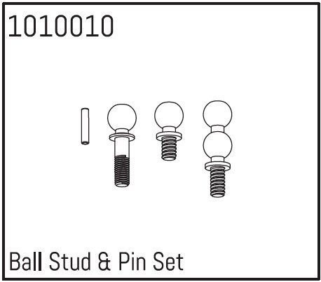 Absima 1010010 BALL STUD & PIN SET