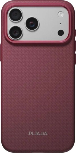 PITAKA Summa Case Argyle - Burgundy - iPhone 18 Pro Max/17 Pro Max