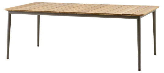 Cane-line Core spisebord Taupe/teak 210 x 90 cm Natur
