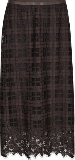 MOS MOSH Mmbia Checko Lace Skirt Brown S
