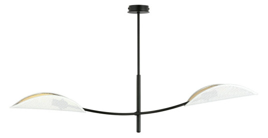 Emibig Lotus taklampe 2-lys - Hvit/Gullfarget