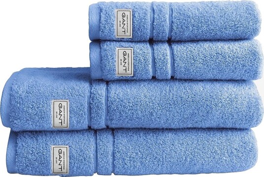 Gant Home Håndklær Premium Organic 4 pk 2 stk 50X70 2 stk 70X140 Blå