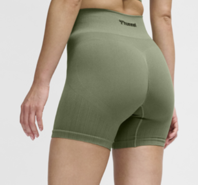 Hummel  Hmlmt Define Seaml Scrunch Shorts 6754 DEEP LICHEN GREEN M