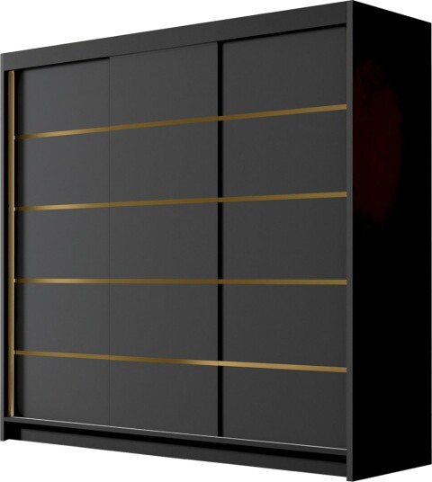 Dianna Garderobe 200x215 cm - Svart