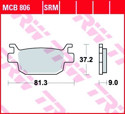 Bremseklosser TRW MCB806 Bremseklosser TRW MCB806