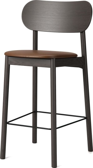 Decotique Elephant Barstol Mørk Eik/Brunt Skinn