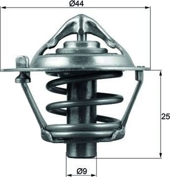 Termostat kjølemiddel MAHLE TX 113 88D