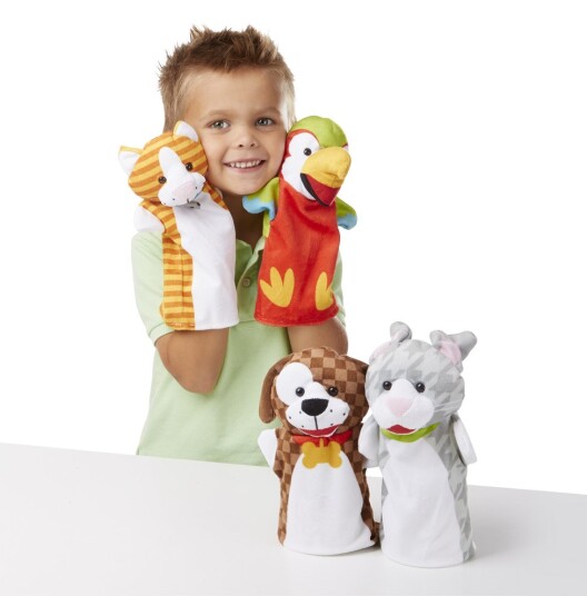 Melissa & Doug Hånddukker Kjæledyr 4 stk. Melissa & Doug Hånddukker Kjæledyr 4 stk.