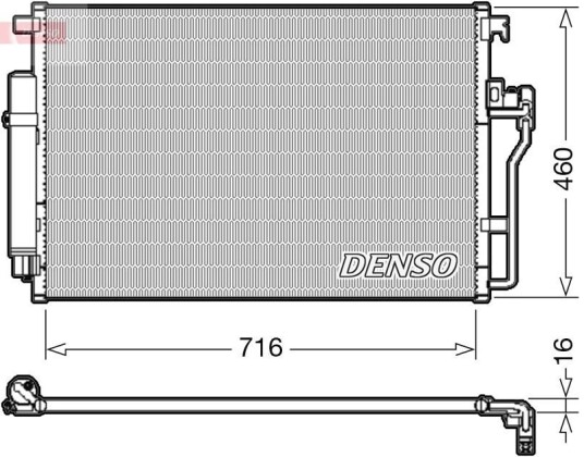 Kondensator DENSO DCN17008 Kondensator DENSO DCN17008