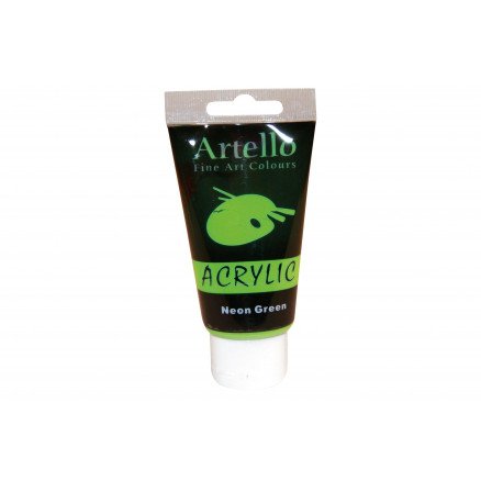 Artello Akrylmaling Kunstnerfarge Neon grønn 75ml