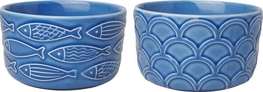 Seasons Summer Collection Skål 2pk Marine 9,8x5,8cm