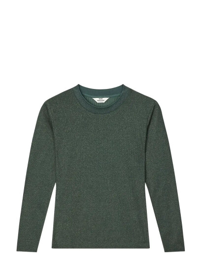 Mads Nørgaard 2X2 Lurex Tuba Tee Ls - Green - M