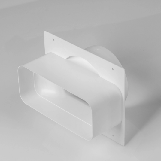 Eico Veggjennomføringsstuss 90x220 mm Ø150 mm Hvit