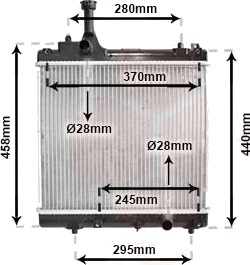 VAN WEZEL 52002113 Radiator motorkjøling VAN WEZEL 52002113 Radiator motorkjøling