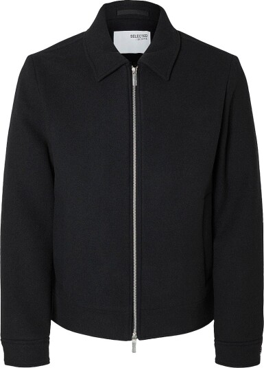 Selected Homme Jakke slhPhilip Wool Blend Svart