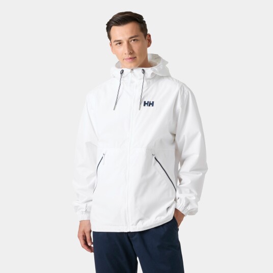 Helly Hansen Sandoy Regnjakke Herre Hvit L Helly Hansen Sandoy Regnjakke Herre Hvit L