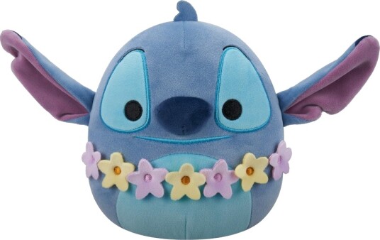 Squishmallows Disney Stitch Kosedyr 20 cm Stitch Med Blomsterkrans