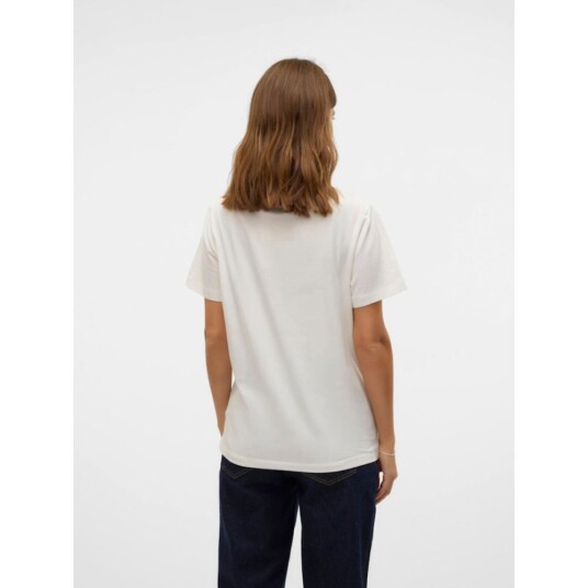 Mamalicious   Mamma t skjorte 2 pk Mia Jersey Hvit/ Lys Blå   XXL