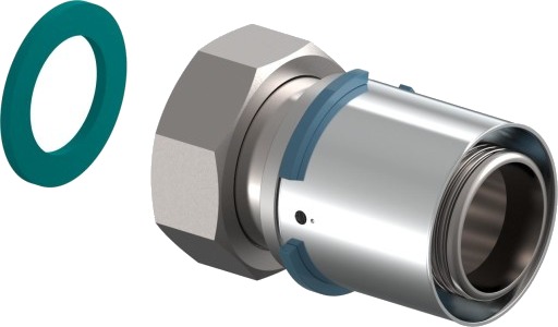 Uponor S Press kobling med union 40 G1 1/2"SN Uponor S Press kobling med union 40 G1 1/2"SN
