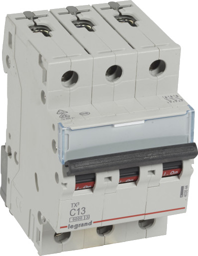 Legrand TX3 MCB automatsikring C13 3P 3M 6/6kA