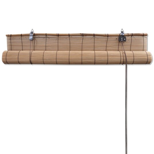 vidaXL Rullegardiner brun bambus 140 x 160 cm