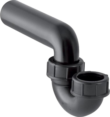 Geberit 40 x 50 mm P-Vannlås Sort PEH