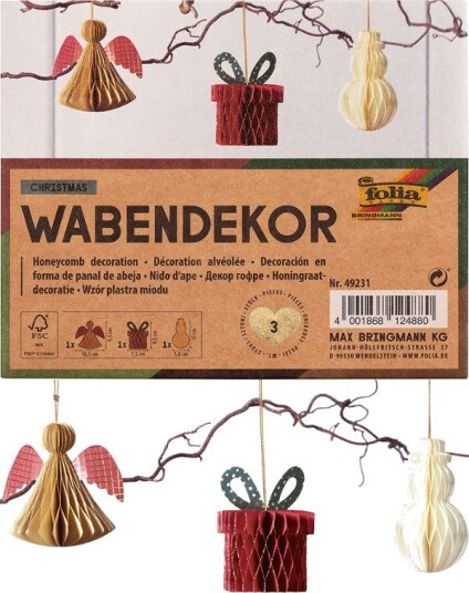 Folia Dekorasjoner Jul 3 Bikake Julefigurer
