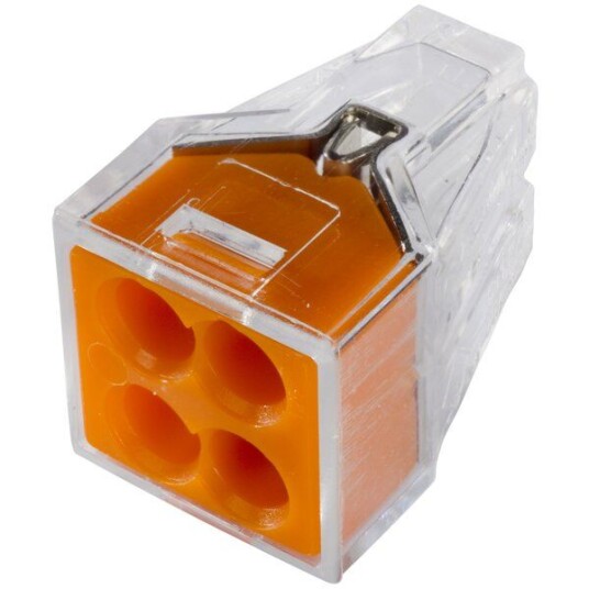 Gelia Toppklemme 4-Leder Oransje Transparent