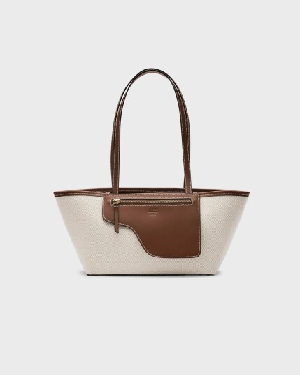 ATP Atelier Gaiba Ecru/Cannella Canvas/Vacchetta White ONE SIZE
