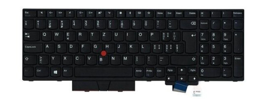 Lenovo - notebook replacement keyboard - with Trackpoint UltraNav - Swiss - Brbart tastatur - til utskifting - Sveitsisk - Svart